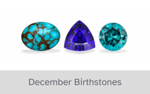 December Turquoise Tanzanite and Zircon Birthstones