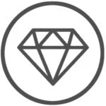 circular gem icon