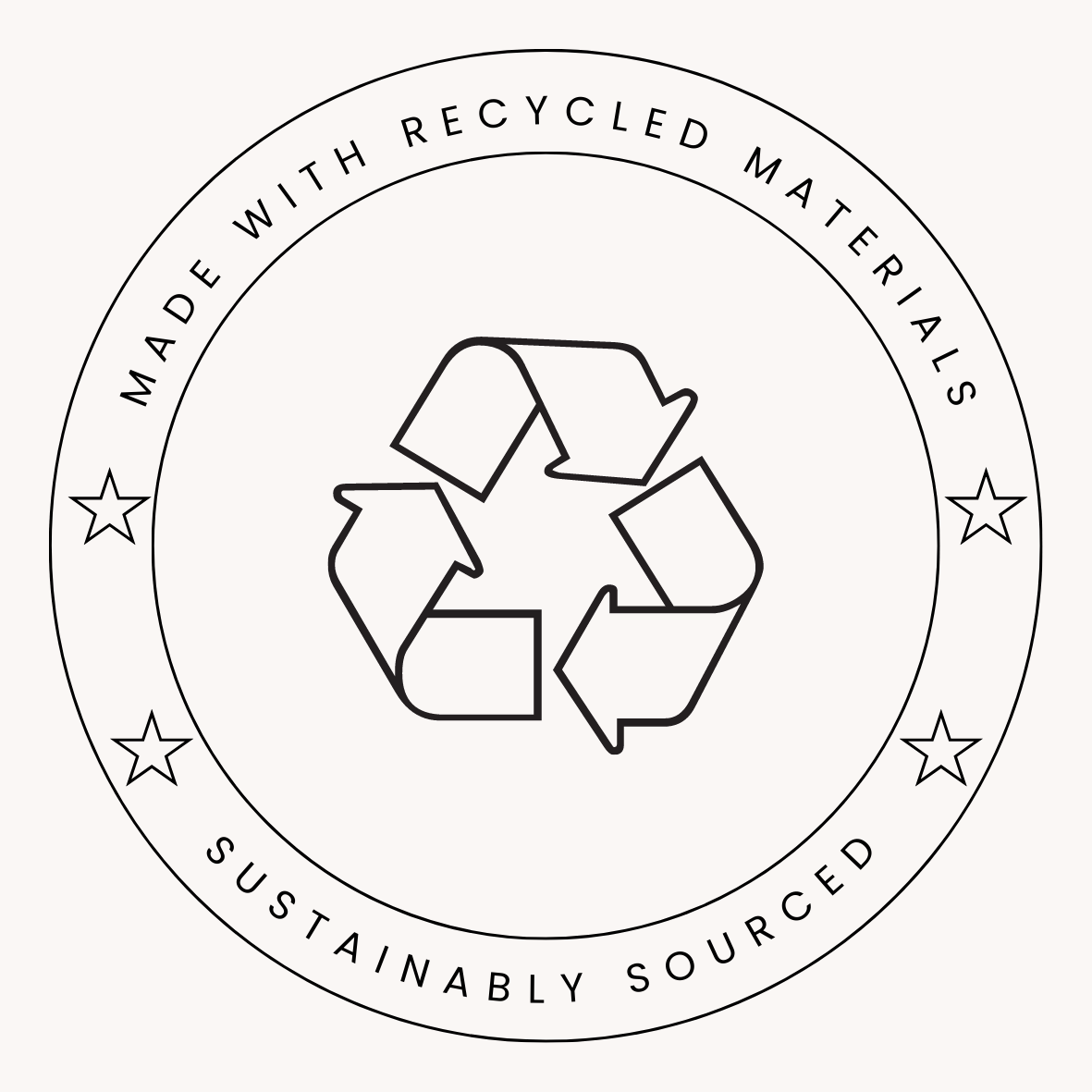 Made with Recycled Materials